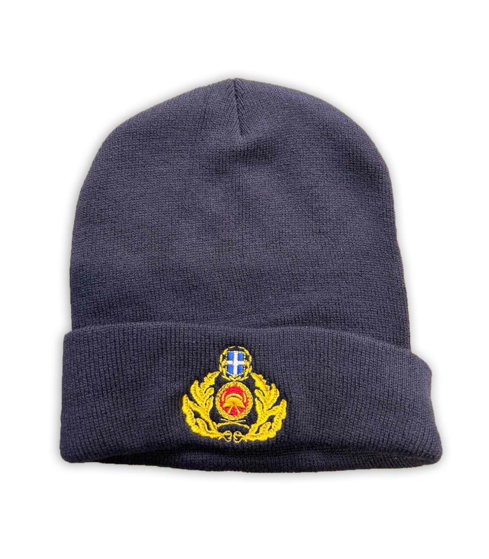 Σκούφος διπλός Μπλε με κέντημα Πυροσβεστικής