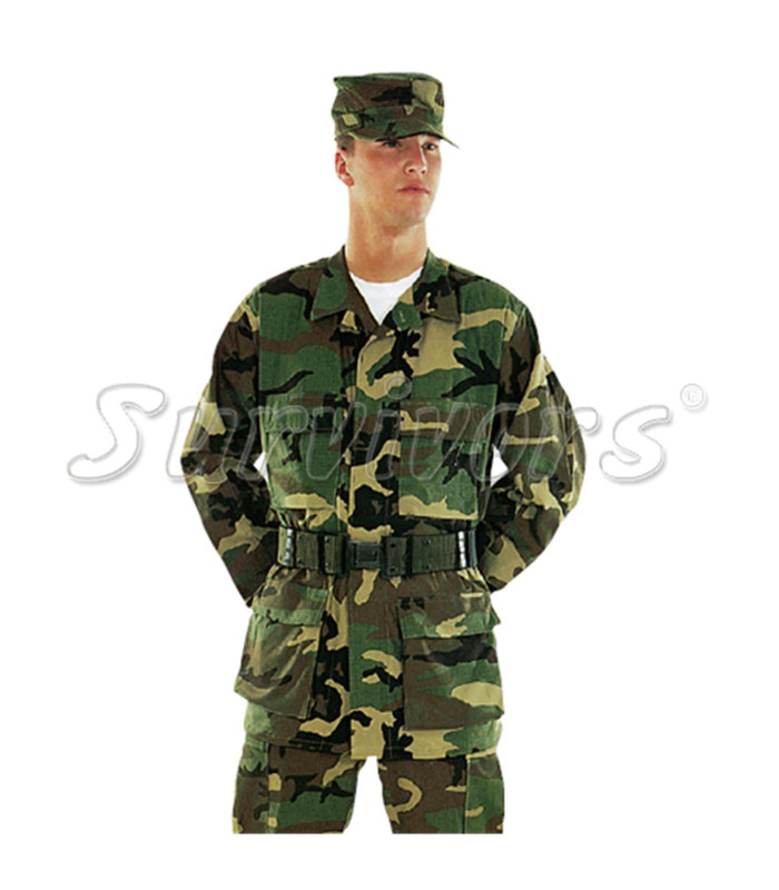 Survivors Ripstop Pants Woodland Camouflage | Sabotage Oddal