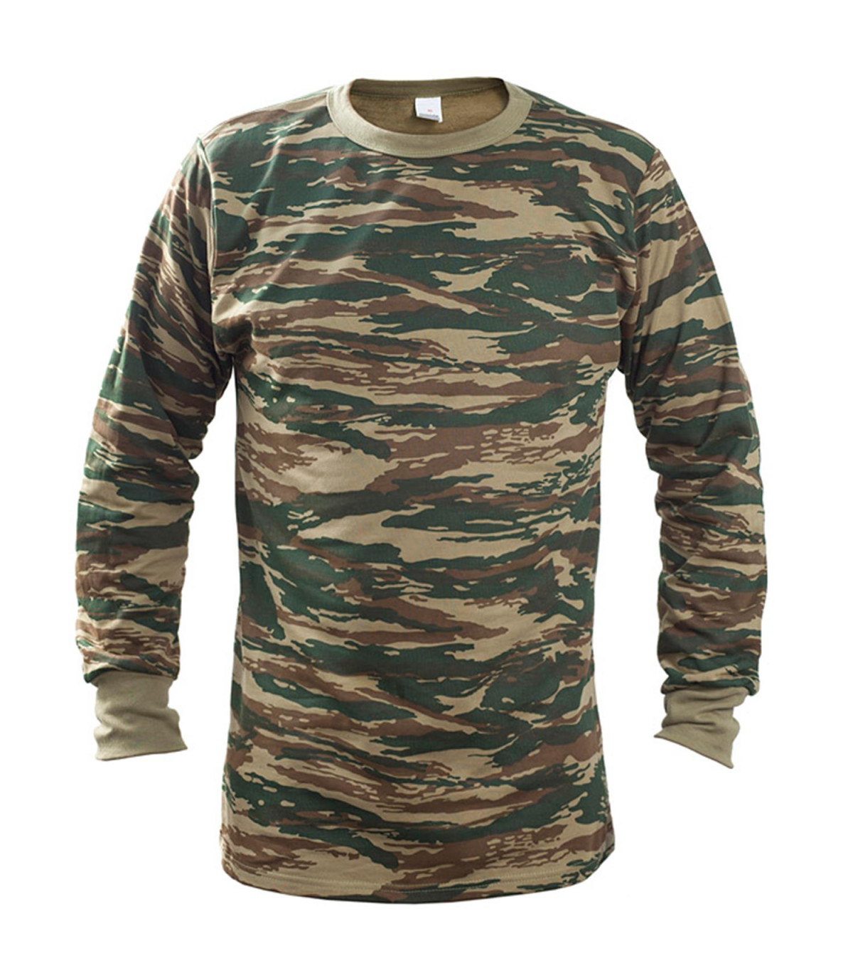 Survivors Military Sweatshirt Cotton Greek Camouflage (4XL - 5XL) | Sabotage Oddal