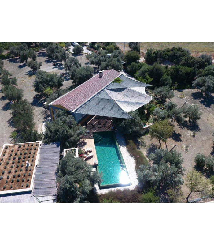 Δίχτυα Σκίασης τετράγωνα με μεταλλικό πλαίσιο (πλευρά 5x5 μ.)