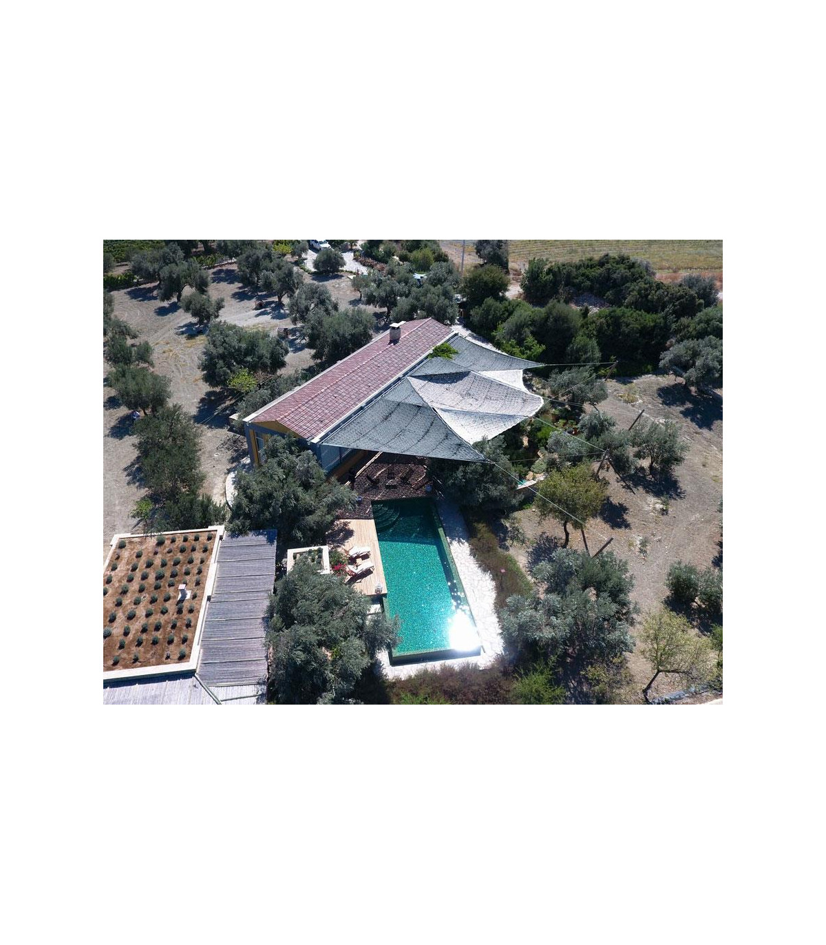 Δίχτυα Σκίασης τετράγωνα με μεταλλικό πλαίσιο (πλευρά 5x5 μ.)