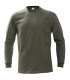 Survivors Military Sweatshirt Cotton Plain Plus Size Olive Green | Sabotage Oddal