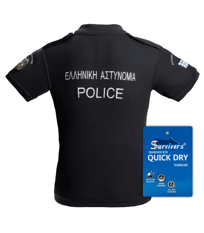 Survivors T-Shirt Polo Antisweat Embroidered Police | Sabotage Oddal