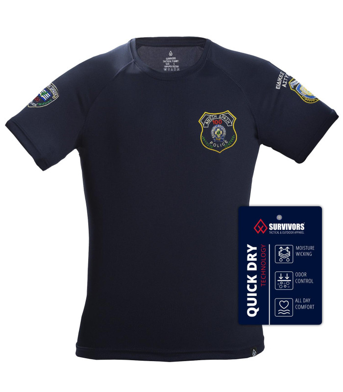 Μπλουζάκι Survivors Αντιιδρωτικό T-Shirt με κέντημα Άμεση Δράση | Sabotage Oddal