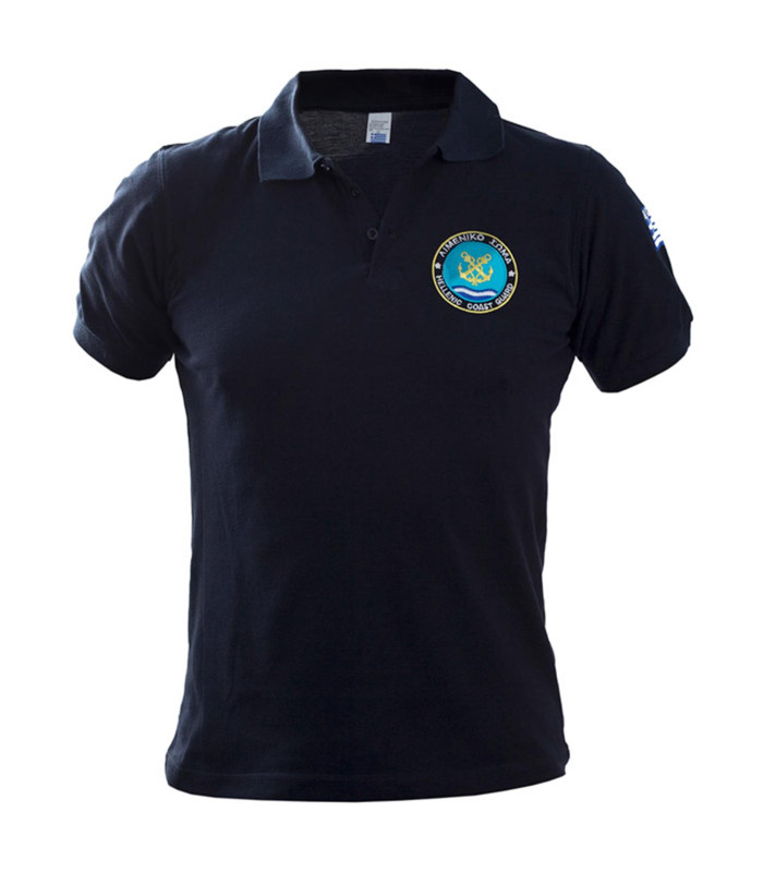 Μπλουζάκι Survivors Polo Κοντομάνικο T-Shirt με κέντημα Λιμενικού | Sabotage Oddal