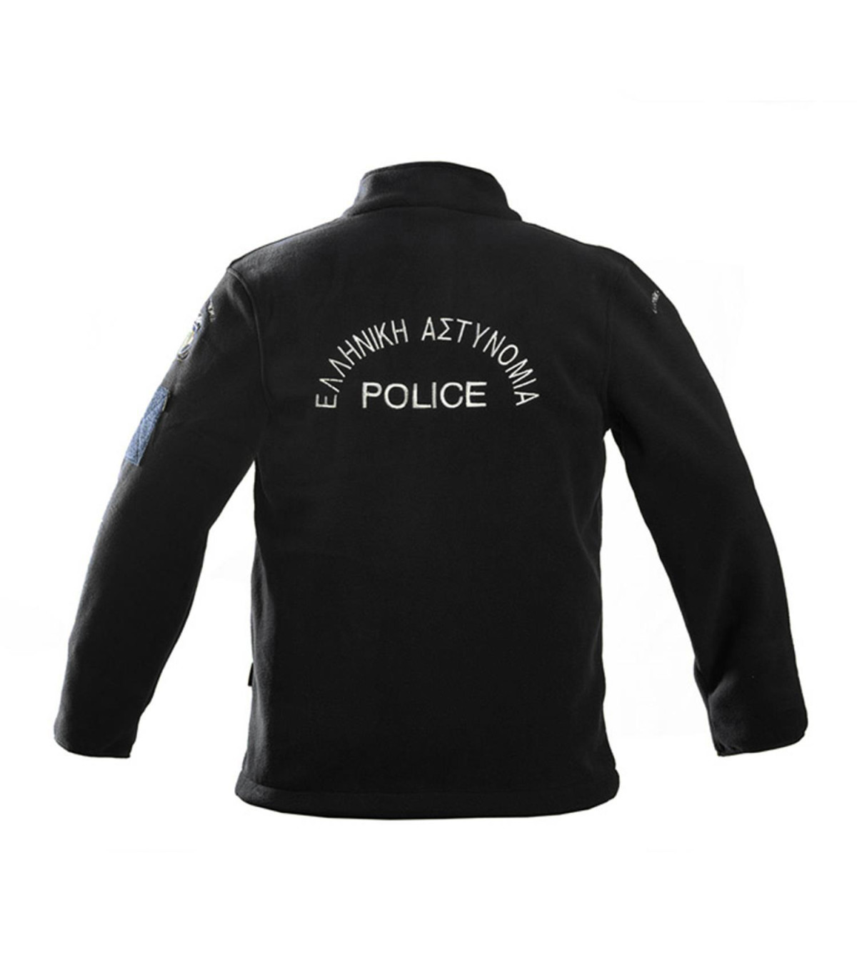 Ζακετα fleece Survivors με κέντημα Αστυνομίας (Μαύρο)