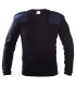 Πουλόβερ Survivors Police V Neck Pullover Με Επωμίδες Μπλε | Sabotage Oddal