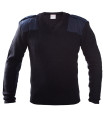ΠΟΥΛΟΒΕΡ SURVIVORS POLICE V NECK PULLOVER ΜΕ ΕΠΩΜΙΔΕΣ ΜΠΛΕ