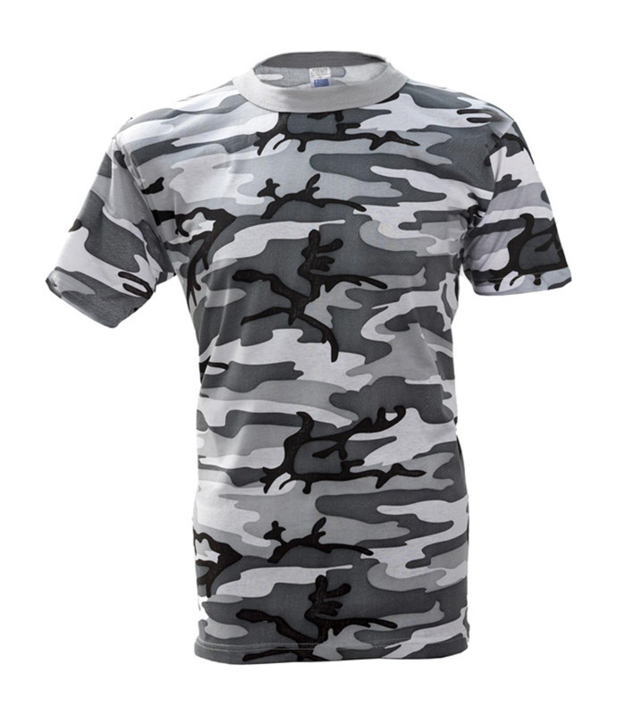 Survivors T-Shirt Short Sleeve Cotton Black White Camo | Sabotage Oddal