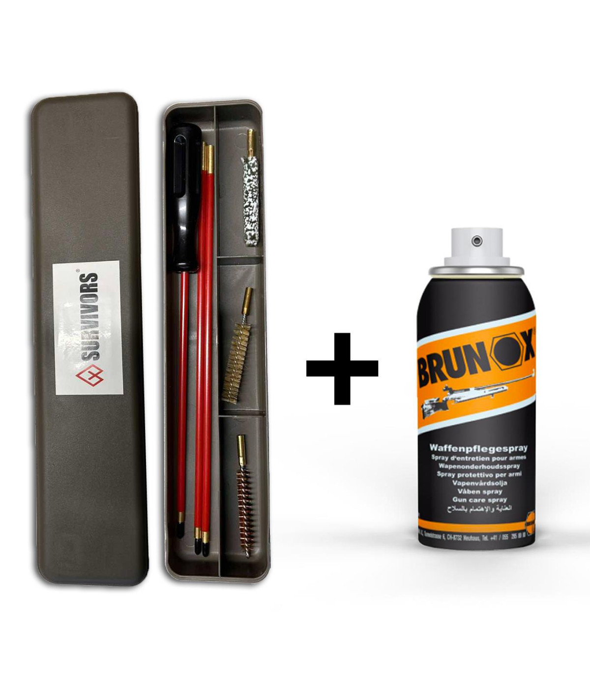 Σετ Kαθαρισμού όπλου G3 και Λάδι Όπλου Brunox 100ml