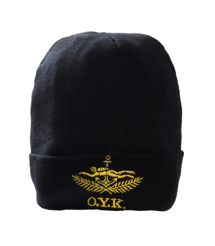 Σκούφος μαύρο με κέντημα Ο.Υ.Κ.