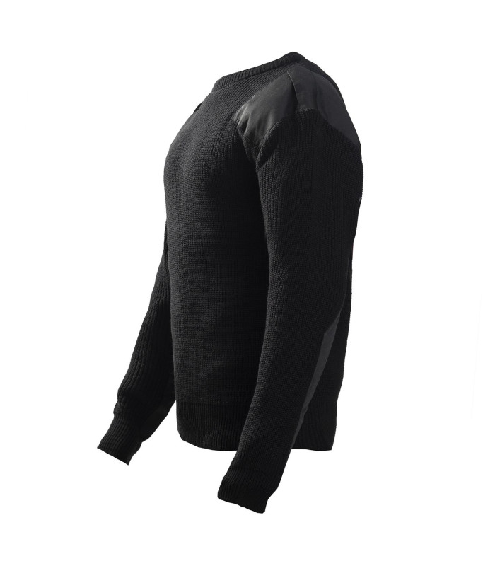 Survivors Tactical Pullover High Neck With Epaulettes Black | Sabotage Oddal