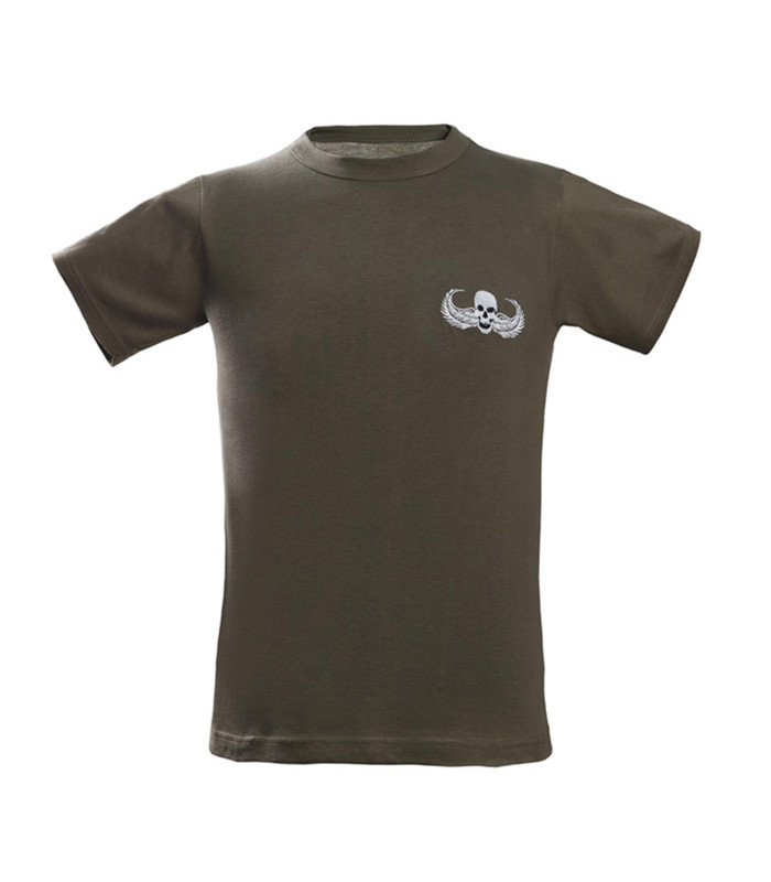 Μπλουζάκι Survivors T-Shirt Κέντημα Δυνάμεις Καταδρομών Μπερές Νεκροκεφαλή | Sabotage Oddal