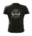 SURVIVORS T-SHIRT EMBROIDERY COMMANDOS NEVER DIE BLACK