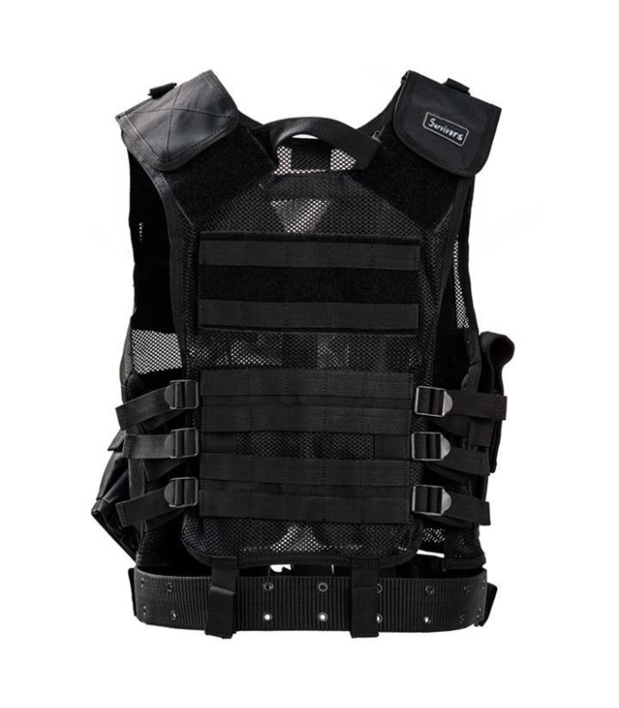 Γιλέκο Επιχειρησιακό Εξάρτησης Survivors Μαύρο