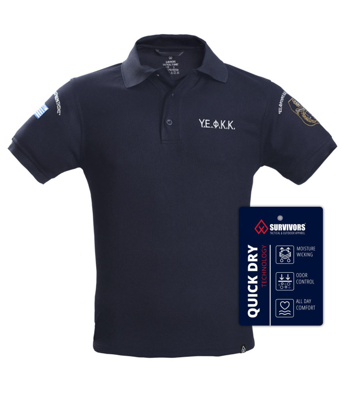 Survivors Polo T-Shirt Antisweat Embroidered YEFKK | Sabotage Oddal