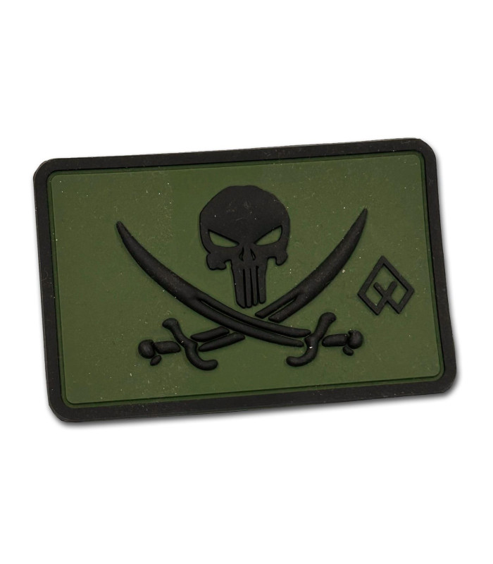 Skull with blades (Λαδί, Μαύρο)