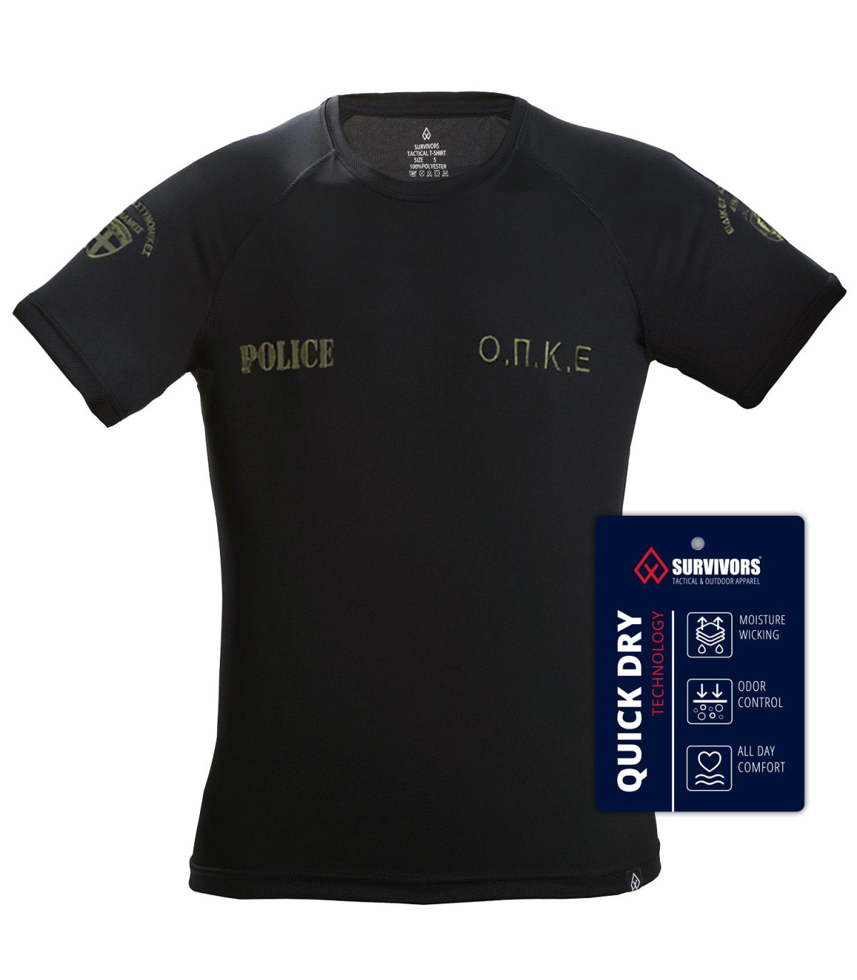 Survivors Antisweat T-Shirt Embroidered OPKE | Sabotage Oddal