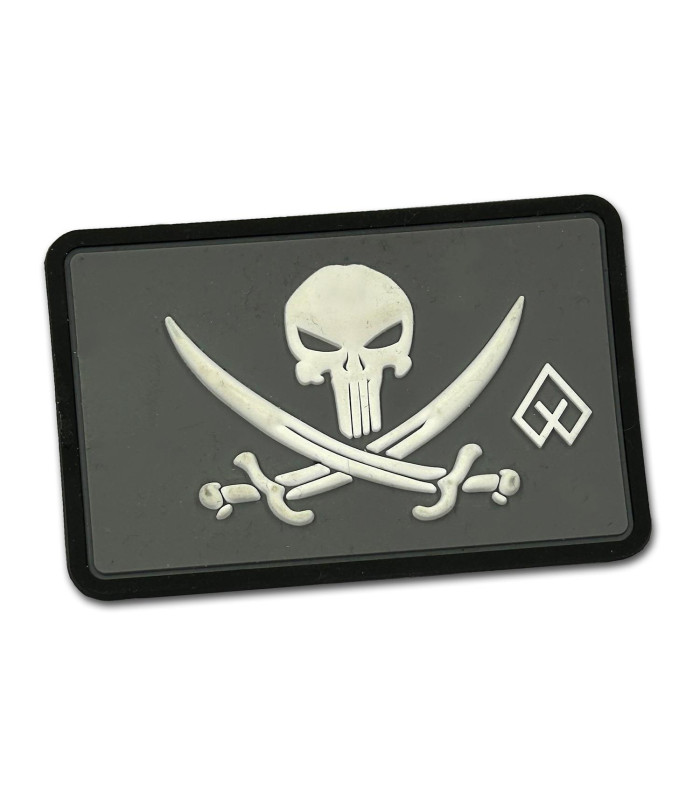 Skull with blades (Γκρι - Λευκό)