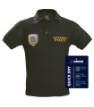 Μπλουζάκι Polo Quick Dry λαδί με Στάμπα YΑΤ