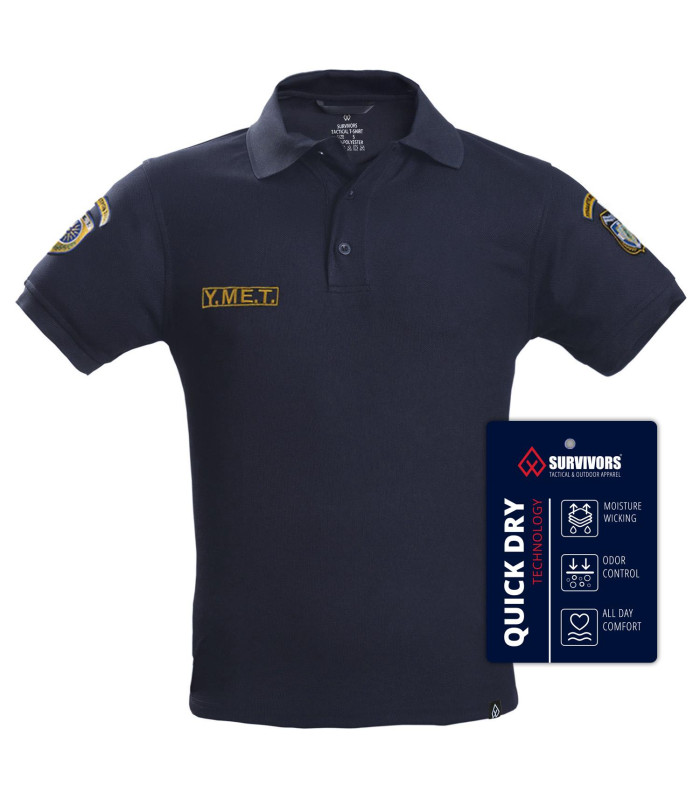 Μπλουζάκι Polo Quick Dry με κέντημα YMET