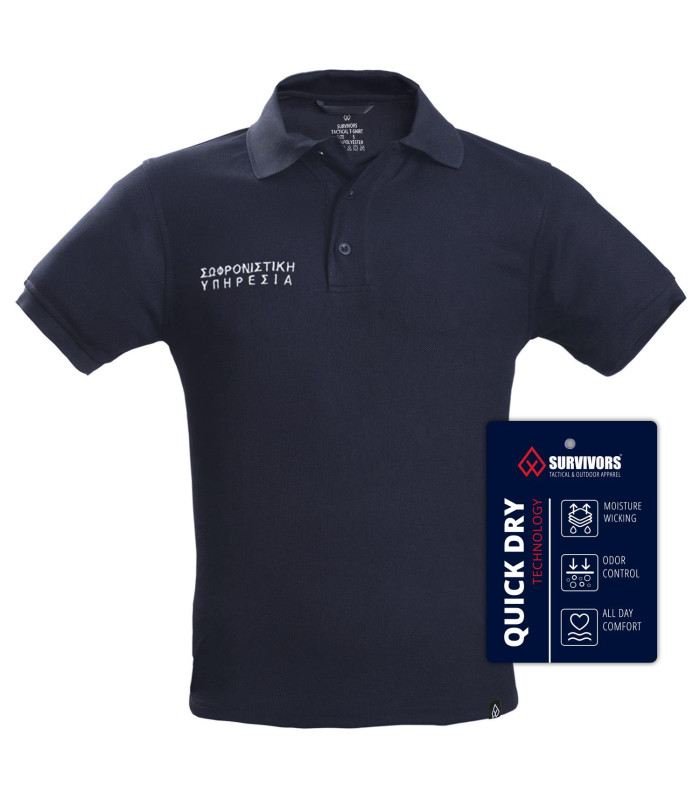 Survivors Polo T-Shirt Antisweat Embroidered | Sabotage Oddal