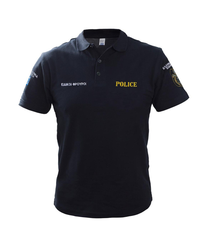 Survivors Polo T-Shirt Short Sleeve Embroidered Eidikoi Frouroi | Sabotage Oddal