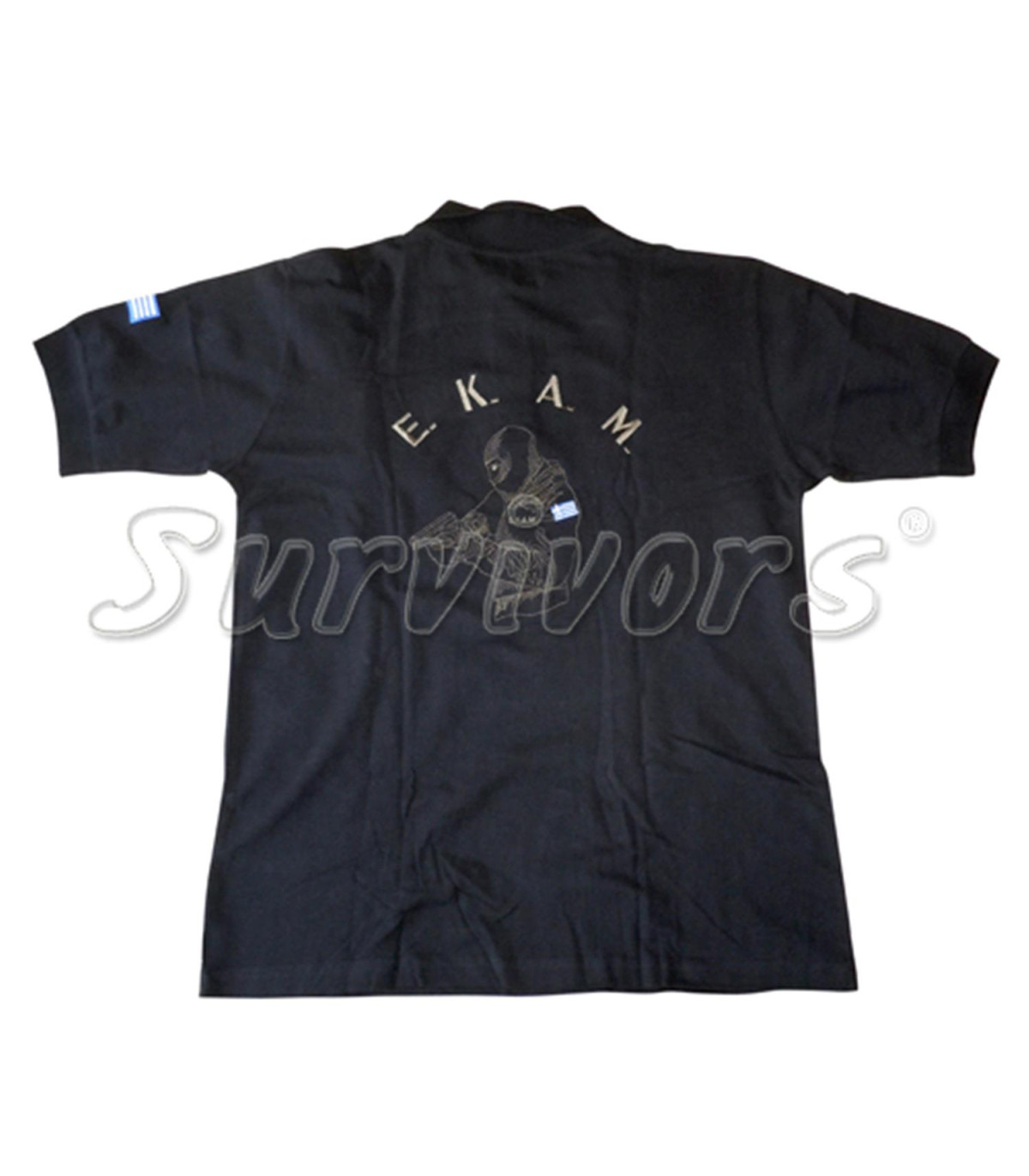 Μπλουζάκι Survivors Polo Κοντομάνικο T-Shirt με κέντημα ΟΠΚΕ | Sabotage Oddal