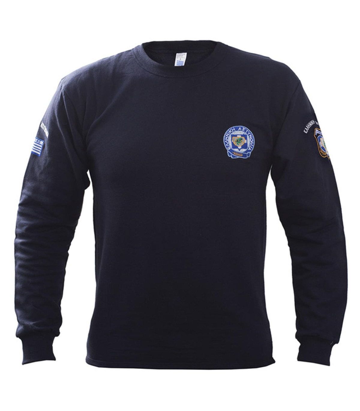 Μπλούζα Φούτερ Survivors Police Sweatshirt 100% Βαμβακερό Με Κέντημα Αστυνομίας Μπλέ | Sabotage Oddal