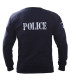 Μπλούζα Φούτερ Survivors Police Sweatshirt 100% Βαμβακερό Με Κέντημα Αστυνομίας Μπλέ | Sabotage Oddal