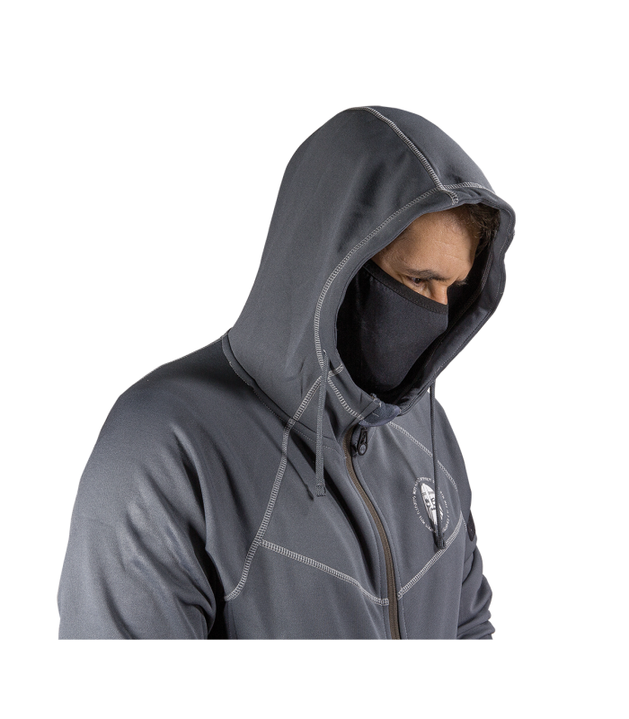 Ragnar Raids Einar Hoodie Fleece Tactical Jacket Grey | Sabotage Oddal