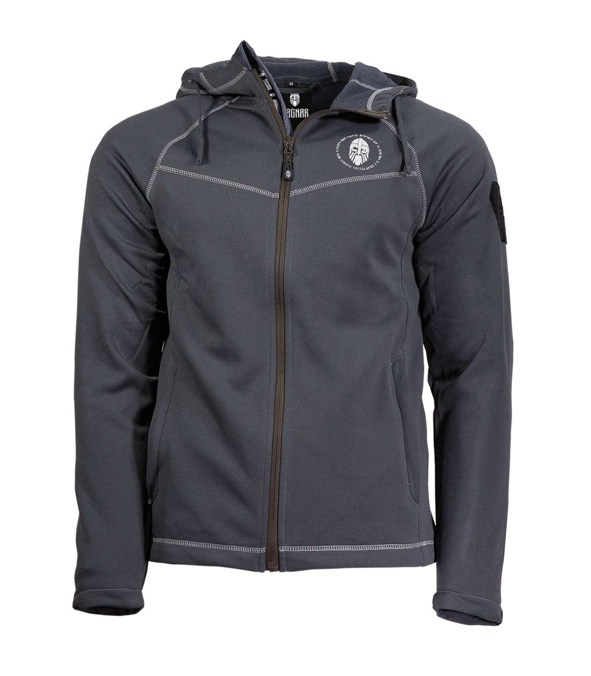 Ragnar Raids Einar Hoodie Fleece Tactical Jacket Grey | Sabotage Oddal