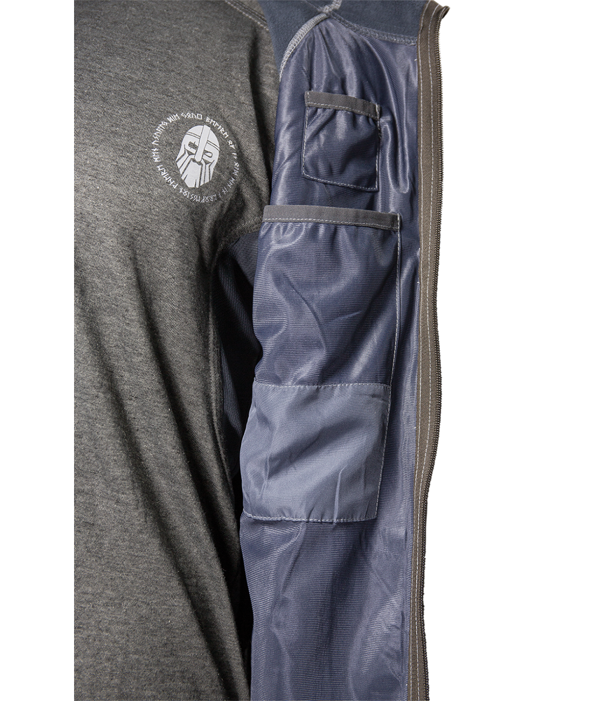 Ragnar Raids Einar Hoodie Fleece Tactical Jacket Grey | Sabotage Oddal