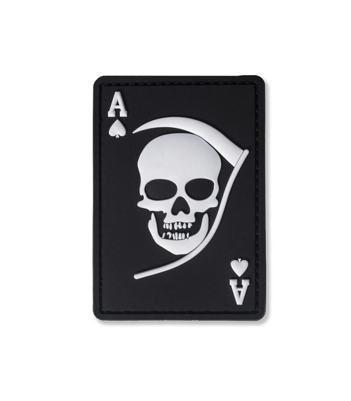 Σήμα Death Ace με velcro 3D Μαύρο - Glue