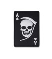 Σήμα Death Ace με velcro 3D Μαύρο - Glue