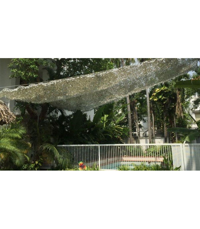 Δίχτυα Ενισχυμένης Σκίασης με αρτάνι διαστάσεις 6 x 6 Χιονιού (Λευκό)