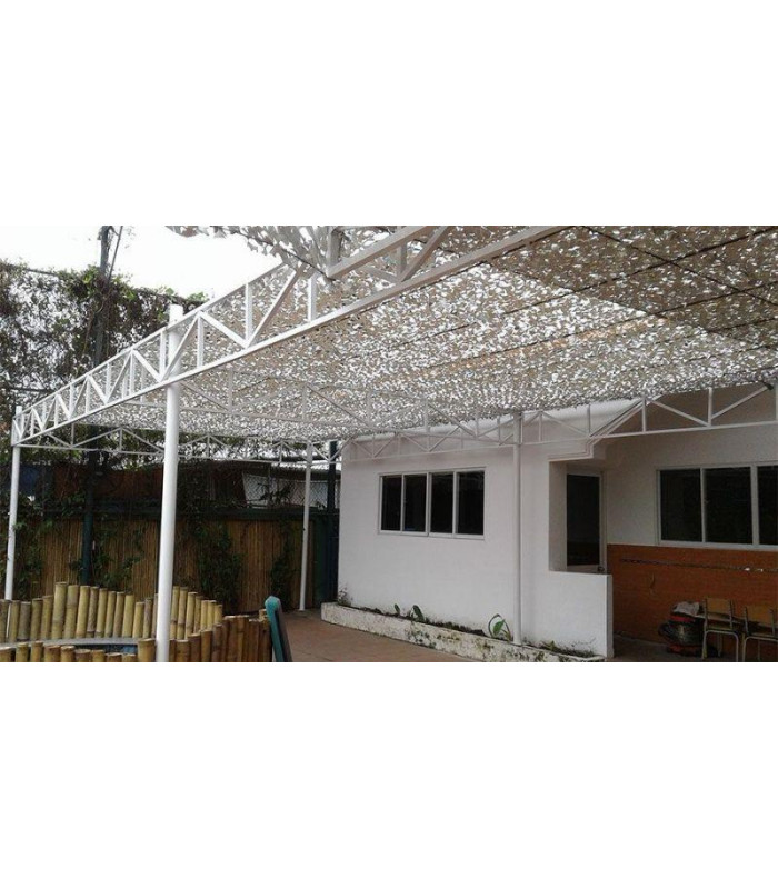 Δίχτυα Ενισχυμένης Σκίασης με αρτάνι διαστάσεις 4 x 8 Χιονιού (Λευκό)