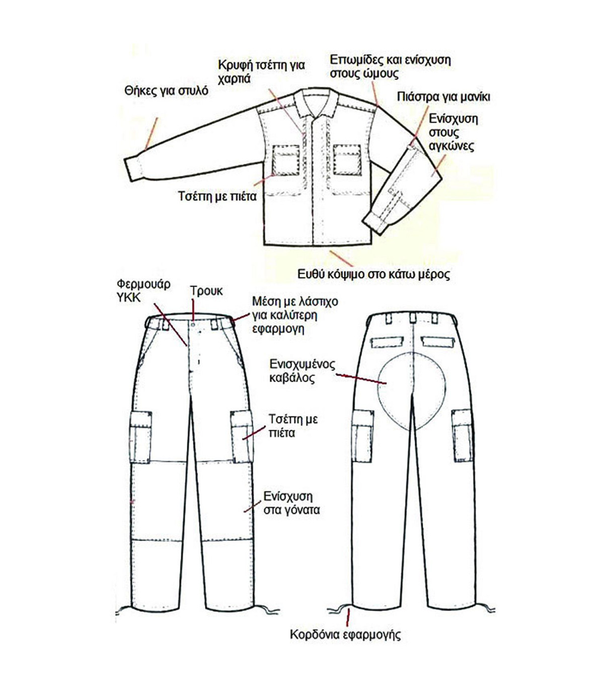 Χιτώνιο Λαδί επιχειρησιακό καμπαρτίνα