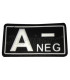 Survivors 3D Blood Group Patch With Velcro Black - White | Sabotage Oddal
