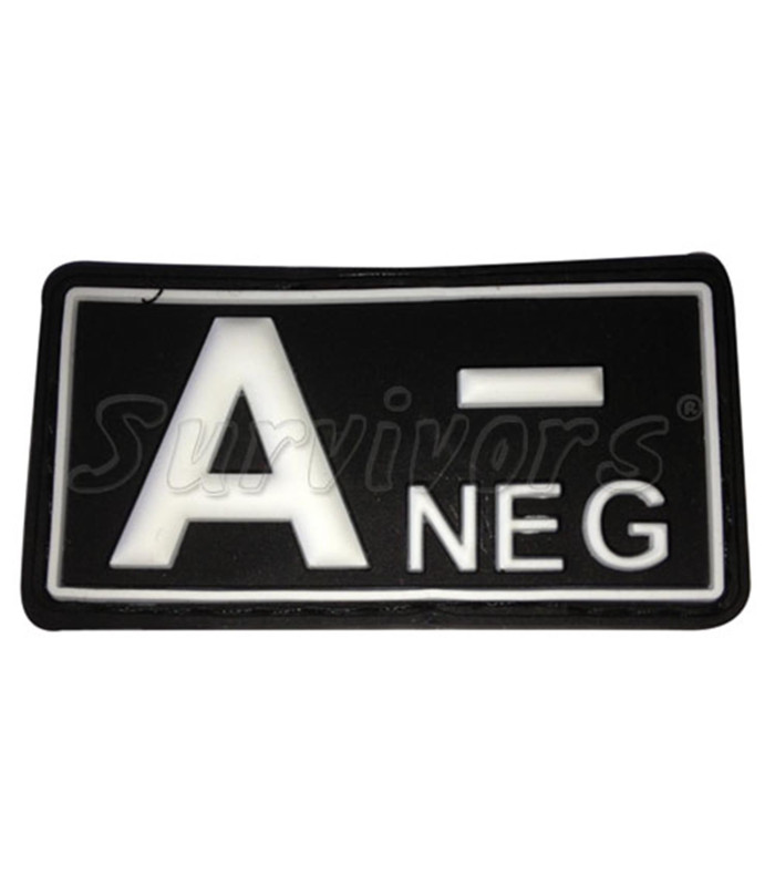 Σήματα ομάδες αίματος 3D (μαύρο - άσπρο)