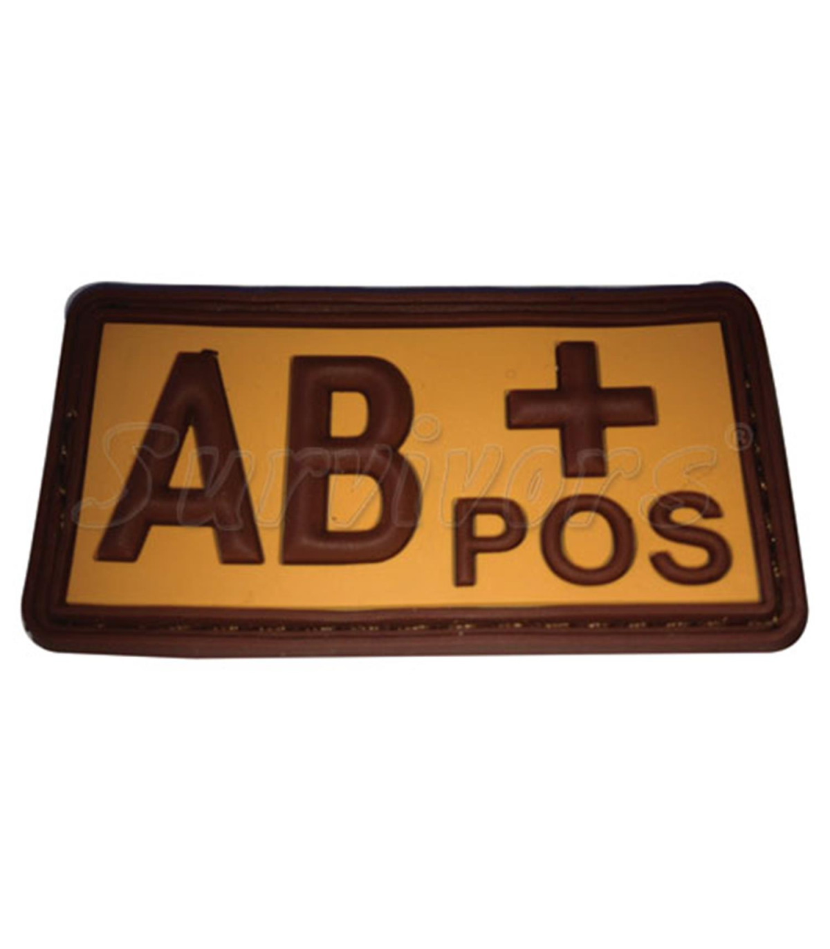 Survivors 3D Blood Group Patch With Velcro Beige - Brown Desert | Sabotage Oddal