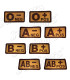 Survivors 3D Blood Group Patch With Velcro Beige - Brown Desert | Sabotage Oddal