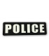 Σήμα Police Πλάτης PVC 27 x 8 cm (Μαύρο - Άσπρο)