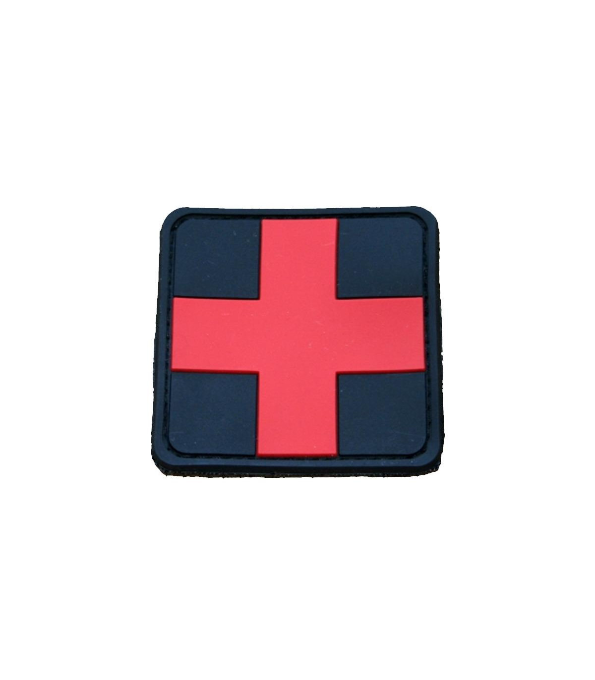 Σήμα Φαρμακείου με velcro 3D Μαύρο - Κόκκινο