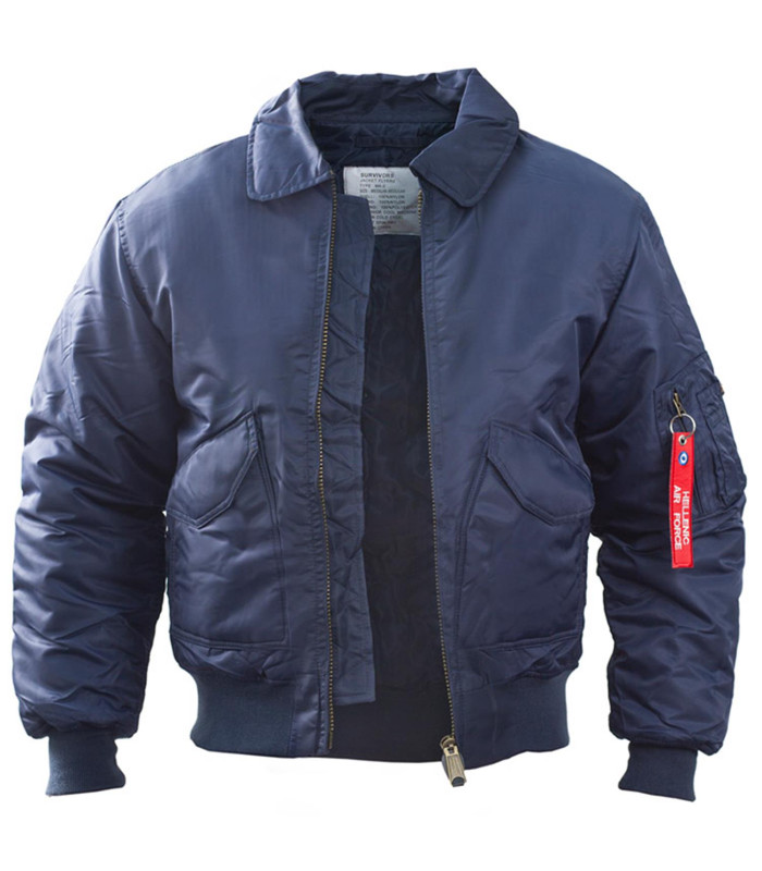 Μπουφάν Survivors Σωμάτων Ασφαλείας Φλάι Jacket Μπλε | Sabotage Oddal