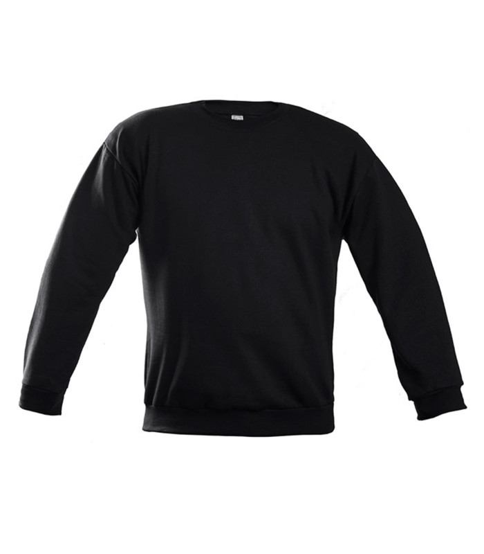 Survivors Tactical Sweatshirt Elastic Hem Cotton Black | Sabotage Oddal