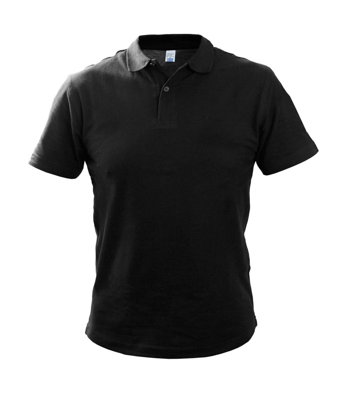 Survivors Polo T-Shirt Short Sleeve no embroidery Black (S-XXL) | Sabotage Oddal
