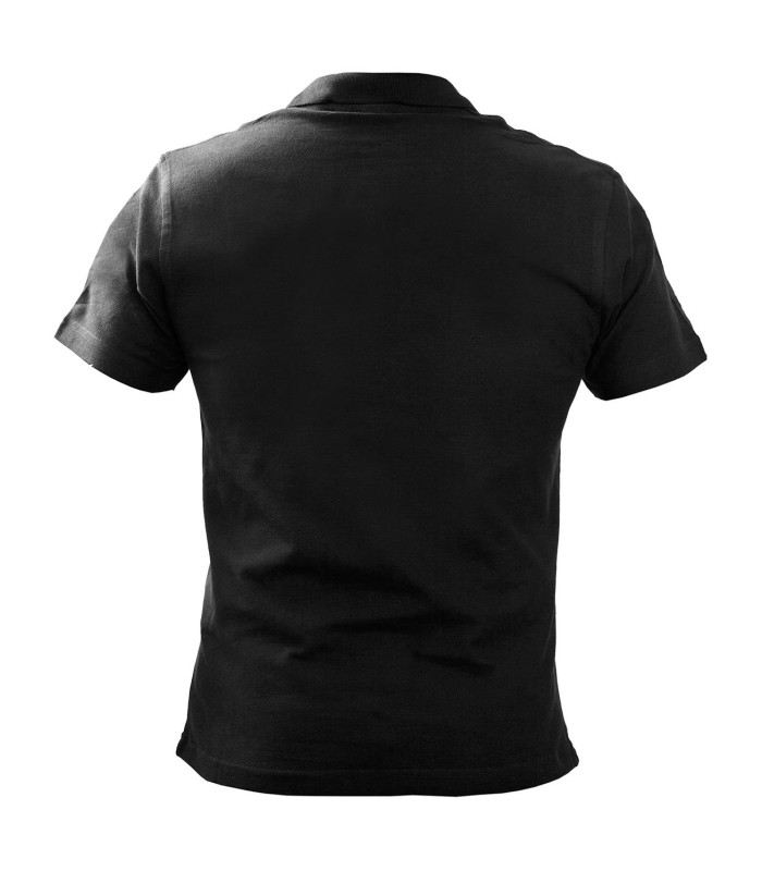 Survivors Polo T-Shirt Short Sleeve no embroidery Black (3XL-5XL) | Sabotage Oddal