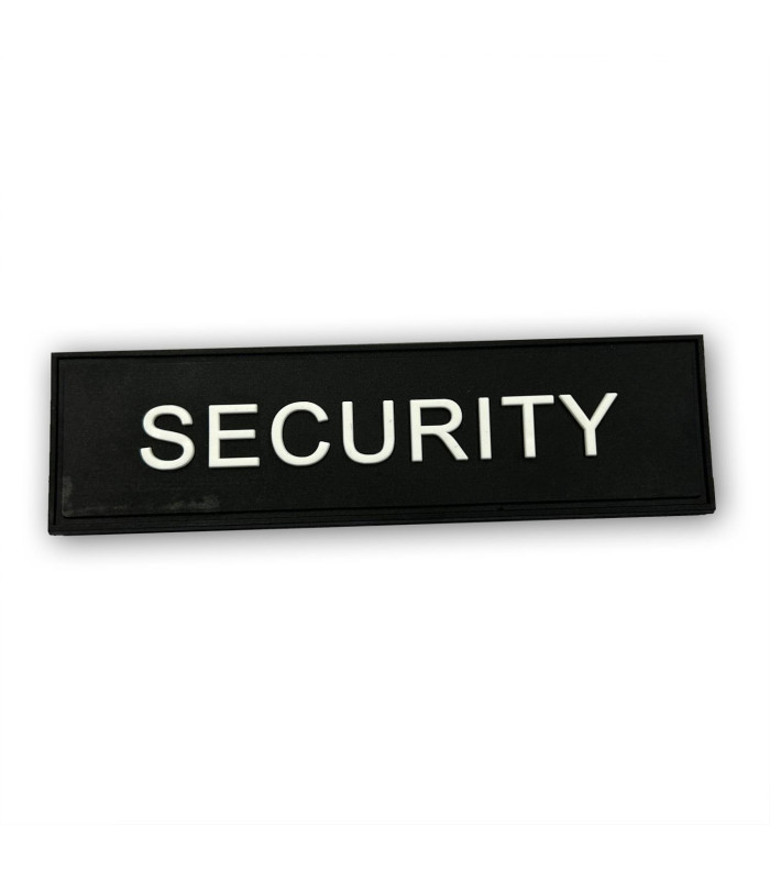 Σήμα Security με velcro 3D Στήθος 11 x 3 cm (μαύρο-άσπρο)