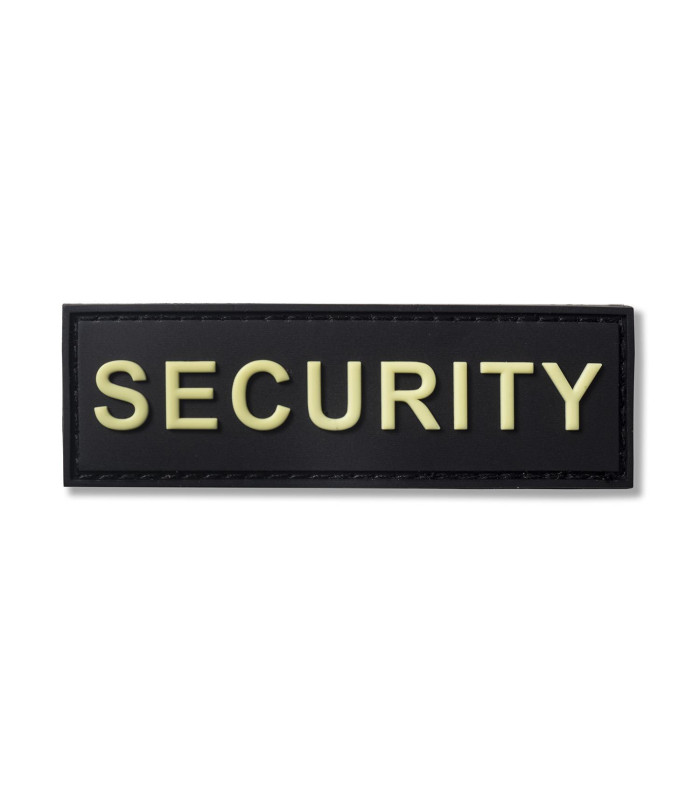 Σήμα Security με velcro 3D 11 x 3 cm (μαύρο-glue / ανακλαστικό)